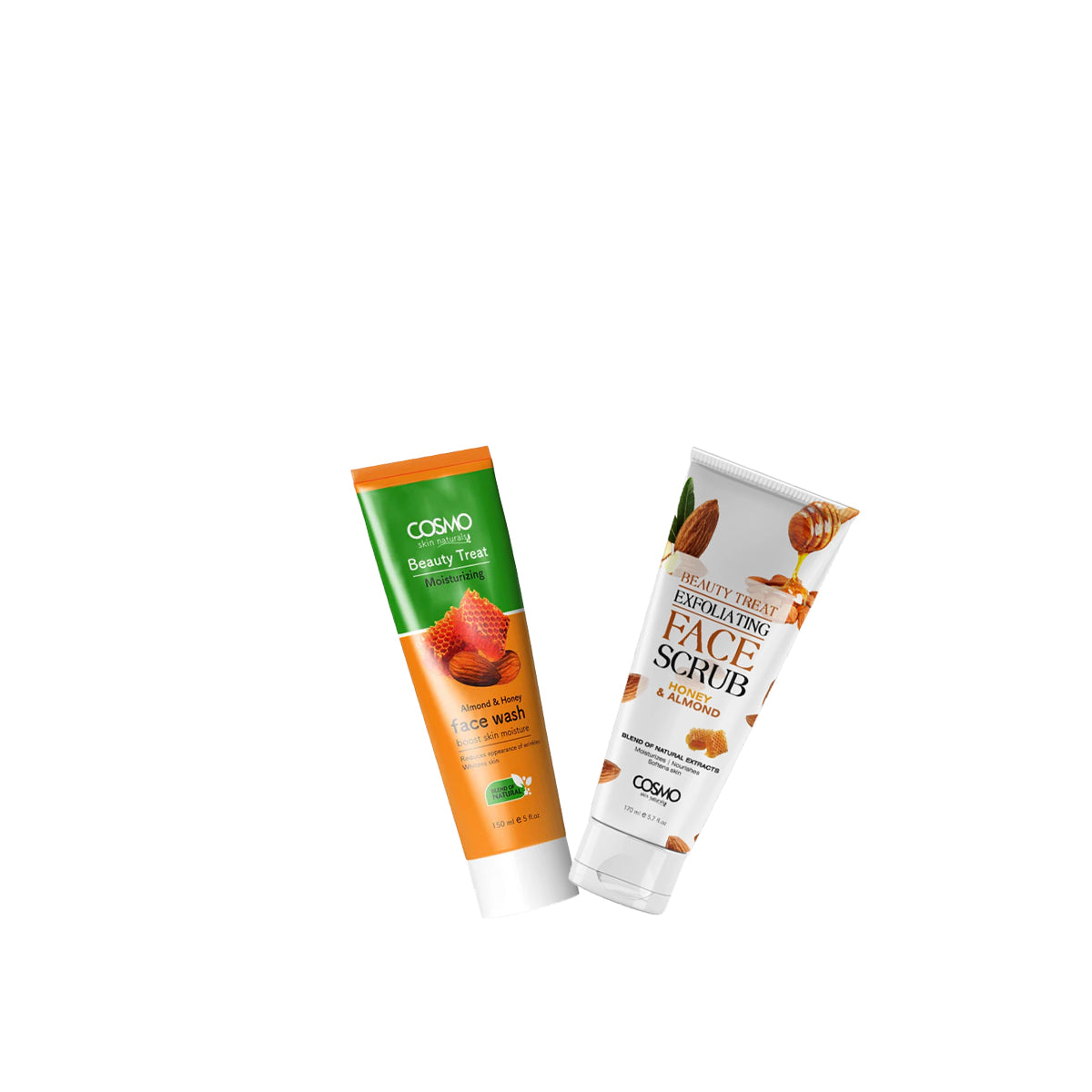Almond & Honey Face Wash 150ml & Honey & Almond Face Scrub 170ml